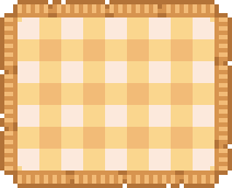 Yellow A cute yellow gingham picnic blanket.