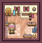 The Clinic's second floor interior and Valen's room